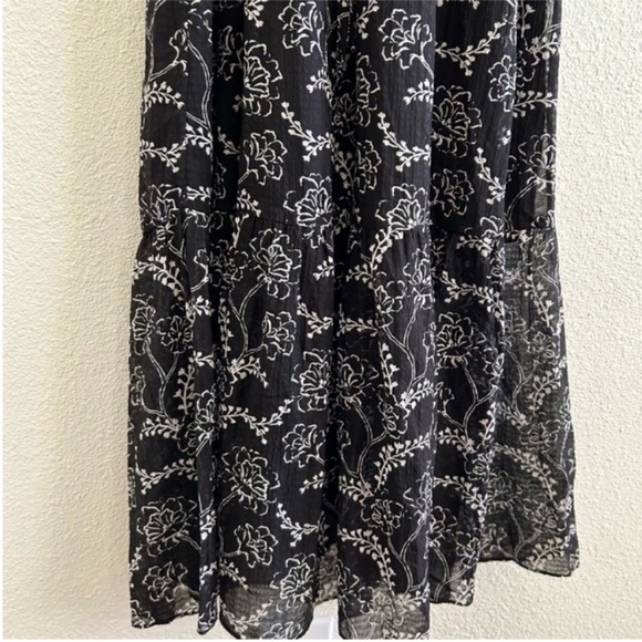 ALC Kate Floral Long Sleeve Silk Blend Midi Dress - Picture 7 of 9